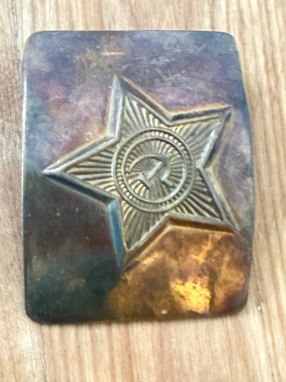 Cold War-Era Soviet Union Belt Buckle Vintage Red Army